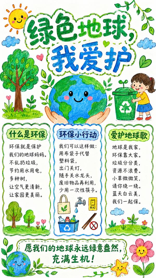 环保手抄报